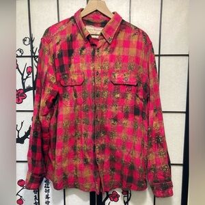 🏇 Angry Minnow Vintage Van Halen Plaid Long Sleeve Shirt